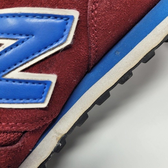 [SOLD]New Balance Shoes 9.5 Burgundy Red Blue Sneakers Lifestyle Classic M373SRB - Picture 16 of 16